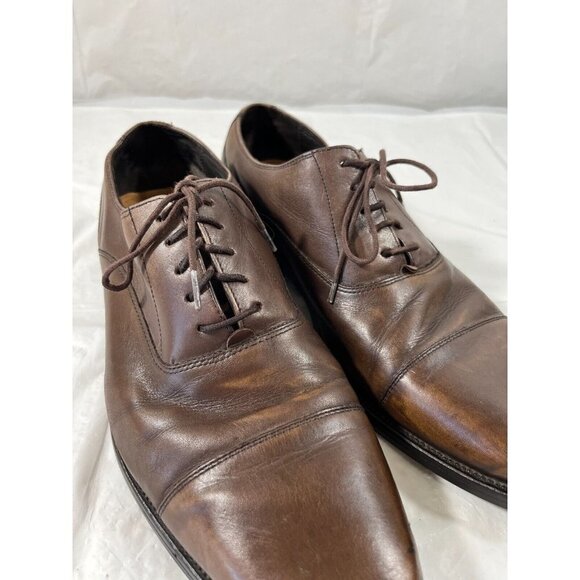 Cole Haan Brown Leather Cap Toe Oxfords Men's 10 - Picture 2 of 9